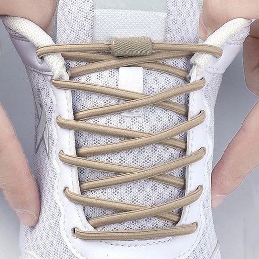 17 colors Round Elastic Laces without ties Metal Buckle Shoelace Sneakers Quick shoelaces Shoe Accessories 1Pair/2Pair